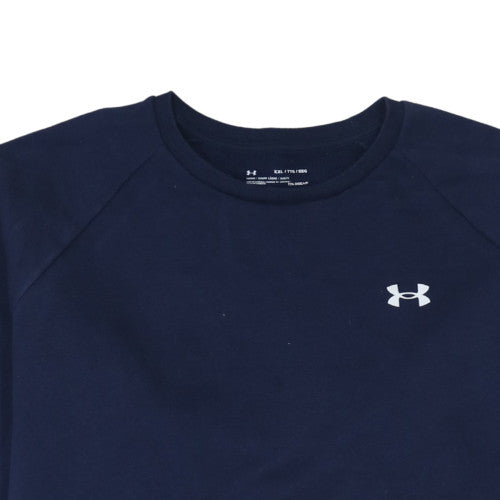 Under Armour Men's Navy Blue XXL Crew Neck Sweatshirt ColdGear Loose Fit