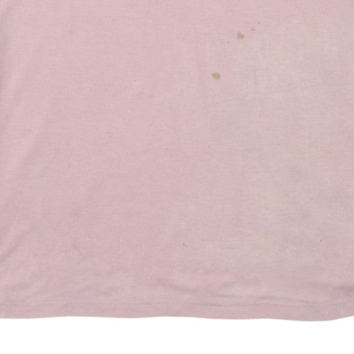 Tommy Hilfiger Denim Men's Pink XL Graphic Short Sleeve T-Shirt