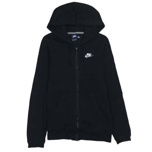 Nike Men's Black XS Full Zip Fleece Hoodie with Logo