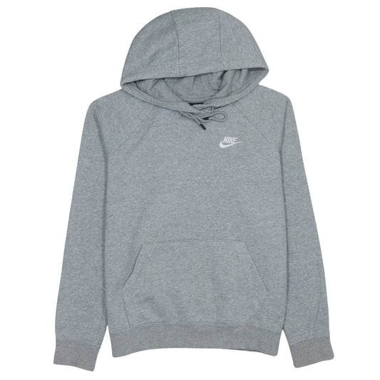 Nike Men's Grey Pullover Hoodie Small Regular Fit Logo Sweatshirt