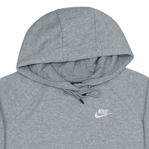 Nike Men's Grey Pullover Hoodie Small Regular Fit Logo Sweatshirt