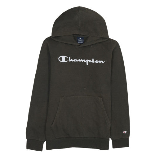 Champion Boys Black XL Hoodie 13-14 Years Pullover Fleece Sweatshirt