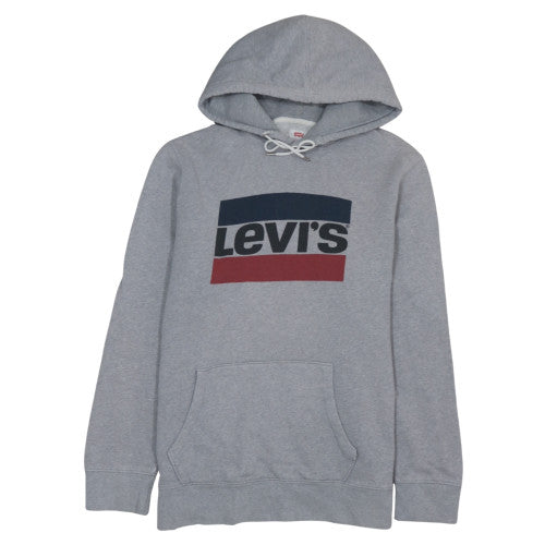 Levi's Men's Grey Logo Pullover Hoodie Size L Regular Fit