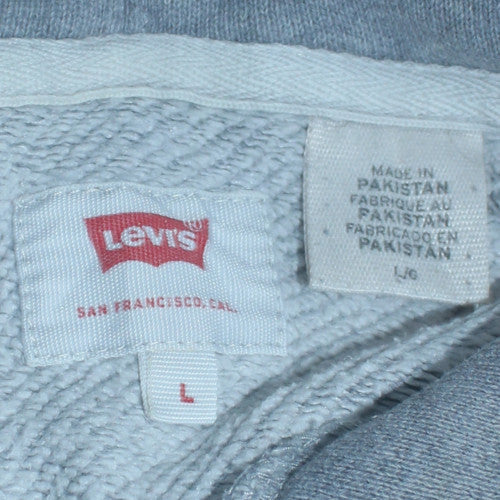 Levi's Men's Grey Logo Pullover Hoodie Size L Regular Fit