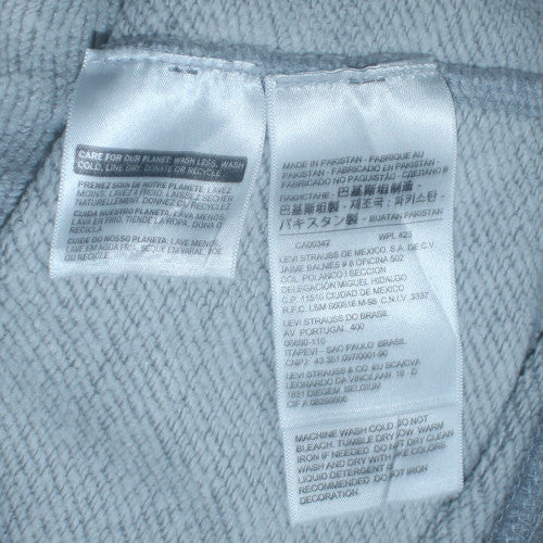 Levi's Men's Grey Logo Pullover Hoodie Size L Regular Fit