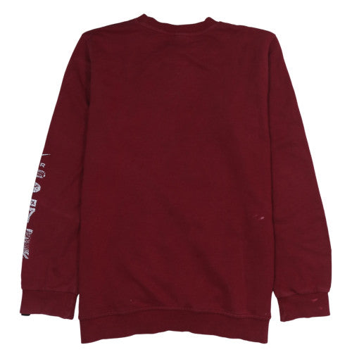 Nike Men's Red Crew Neck Pullover Sweatshirt XXL Graphic Logo