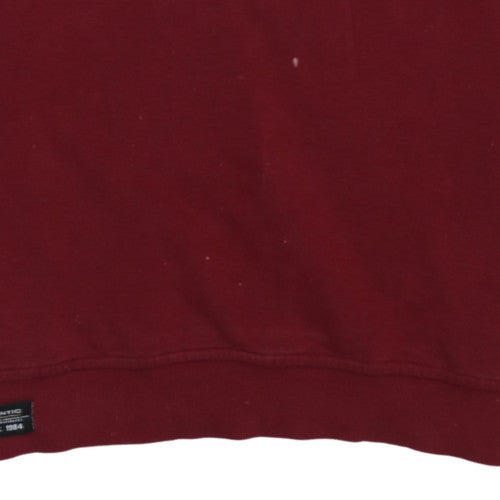 Nike Men's Red Crew Neck Pullover Sweatshirt XXL Graphic Logo