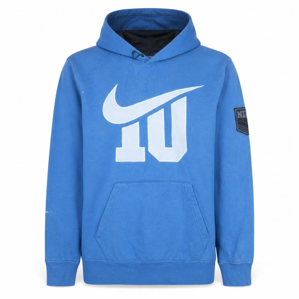 Nike Men's Blue Pullover Hoodie L Sportswear Graphic Fleece
