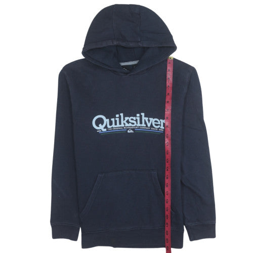 Quiksilver Women's Navy Blue Pullover Hoodie Size 14 Cotton Blend