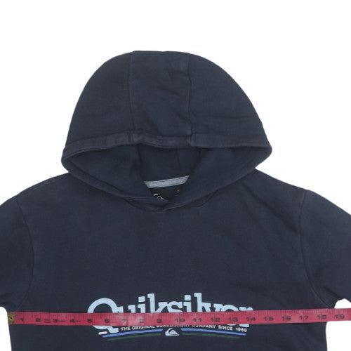 Quiksilver Women's Navy Blue Pullover Hoodie Size 14 Cotton Blend