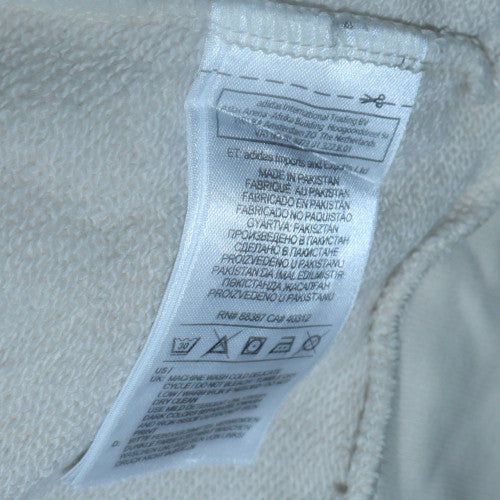 Adidas Mens Beige Small Trefoil Logo Pullover Sweatshirt