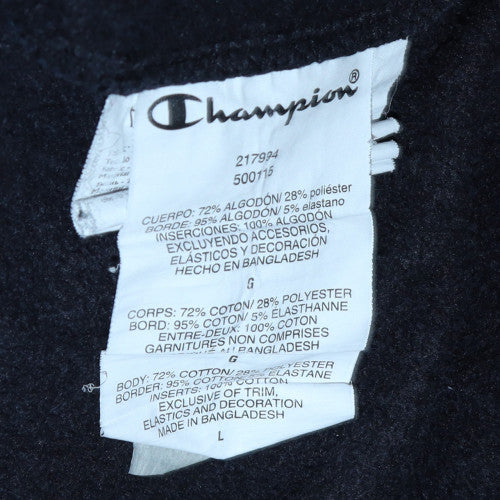 Champion Women Black Large Pullover Hoodie New York Logo Sweatshirt
