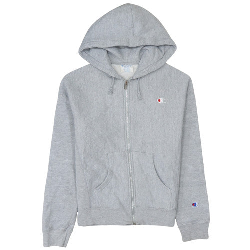 Champion Womens Grey Small Reverse Weave Full Zip Hoodie