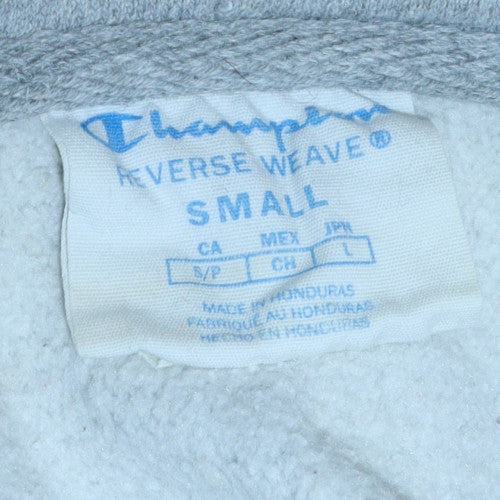 Champion Womens Grey Small Reverse Weave Full Zip Hoodie