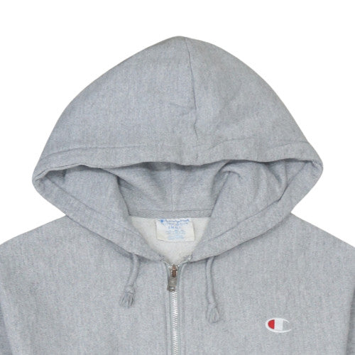 Champion Womens Grey Small Reverse Weave Full Zip Hoodie