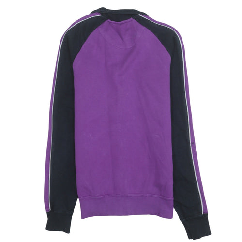 Nike Women's Purple Track Jacket S Full Zip Cotton Activewear