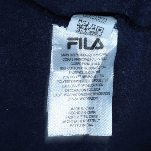 Fila Womens Navy Blue Pullover Sweatshirt Size 16 Crew Neck Classic Fit