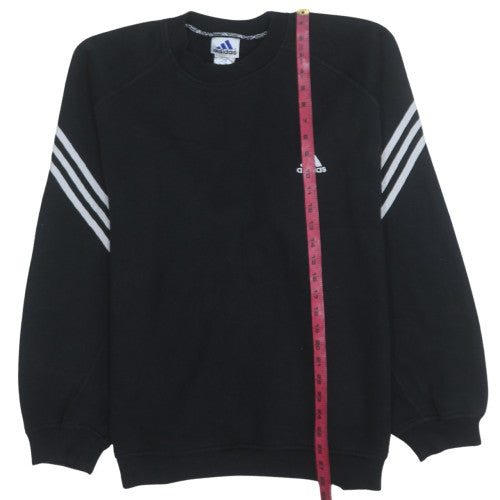 Adidas Men's Black Medium Pullover Sweatshirt Crew Neck Fleece