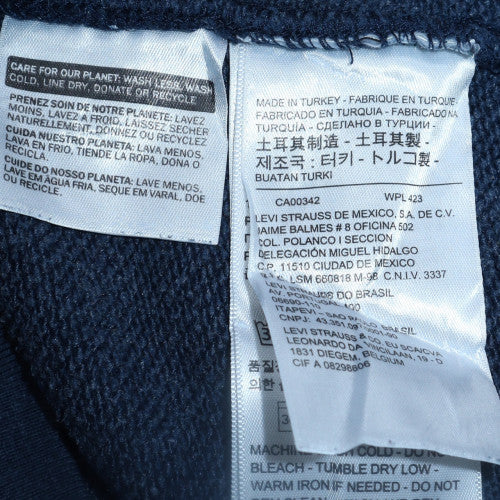 Levi's Men's Blue Pullover Hoodie Medium Fleece Graphic Logo