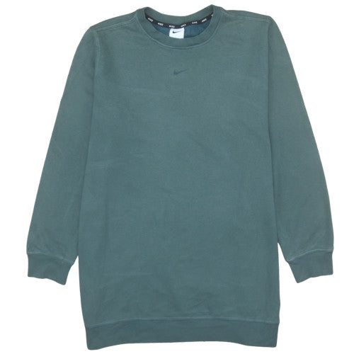 Nike Mens Green Dri-FIT Crew Neck Long Sleeve Pullover Sweatshirt L