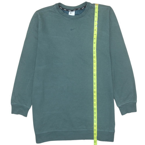 Nike Mens Green Dri-FIT Crew Neck Long Sleeve Pullover Sweatshirt L