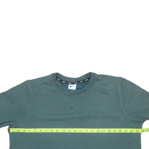 Nike Mens Green Dri-FIT Crew Neck Long Sleeve Pullover Sweatshirt L