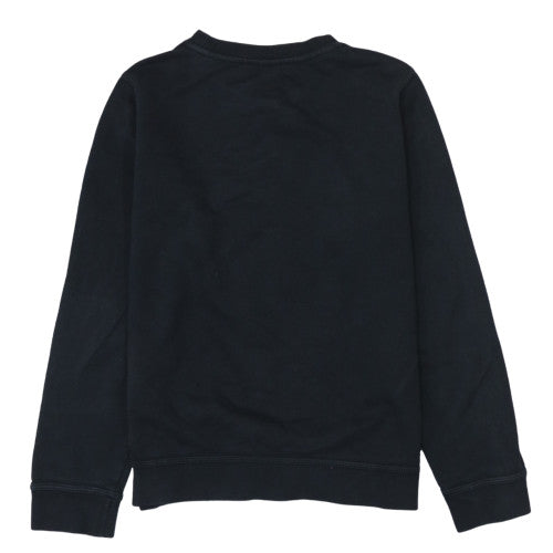 Nike Teens Black Cotton Blend Pullover Sweatshirt L 147-158cm Logo