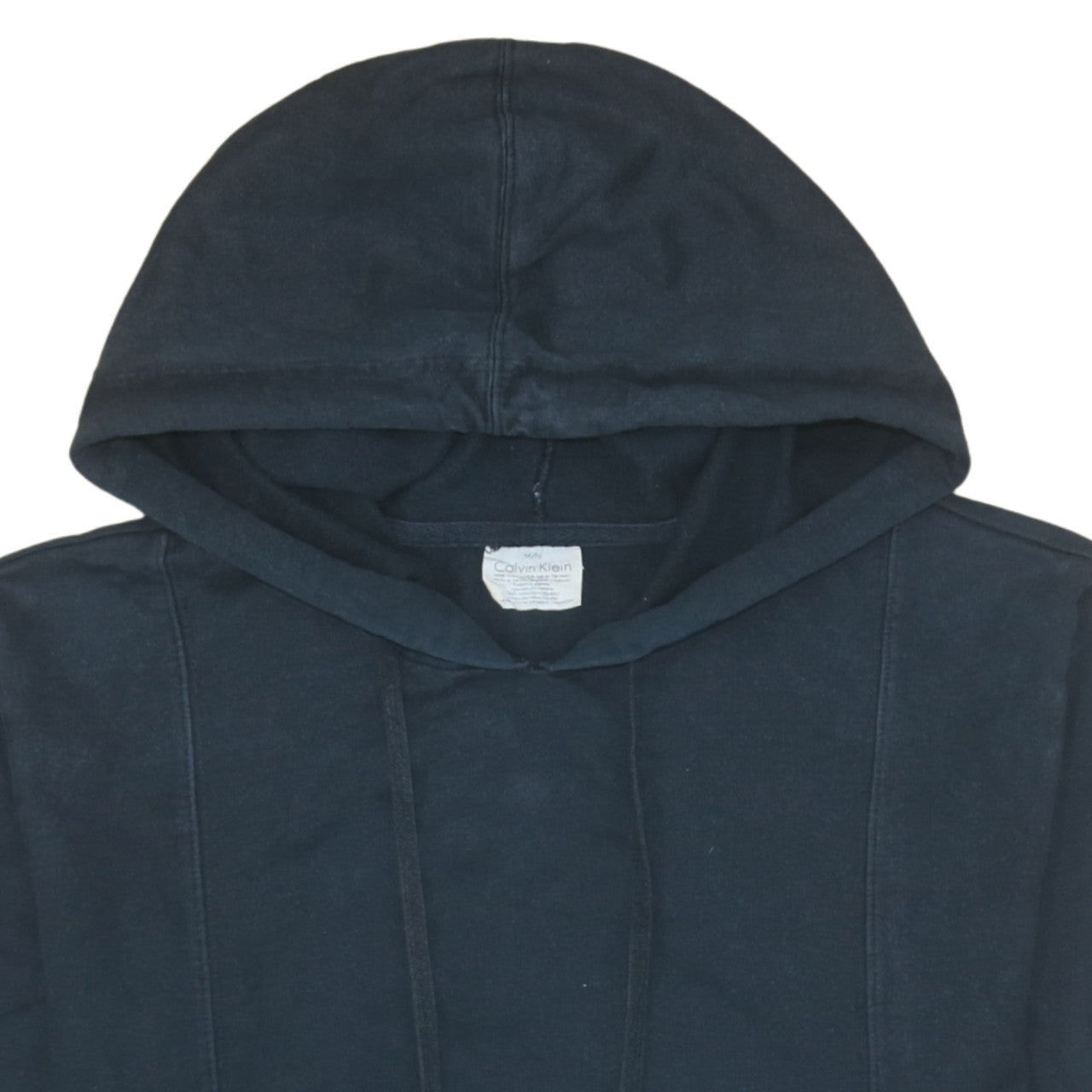 Calvin Klein Men's Black Pullover Hoodie M Long Sleeve Logo Cotton