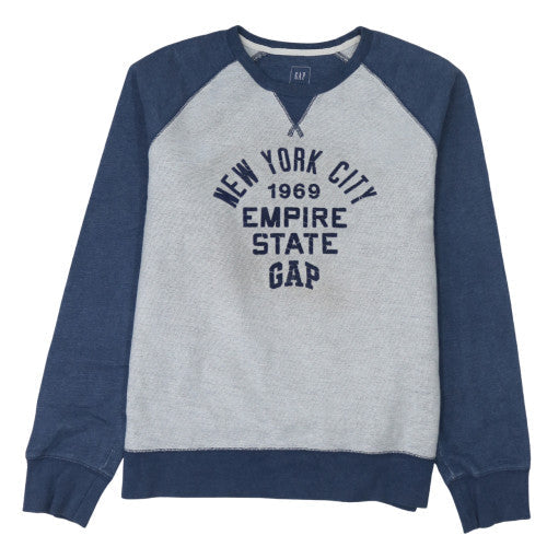 GAP Men's Blue XL Pullover Sweatshirt New York City Graphic Print