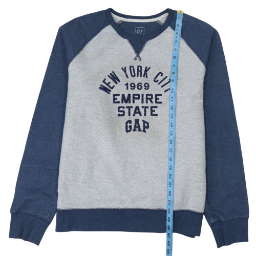 GAP Men's Blue XL Pullover Sweatshirt New York City Graphic Print