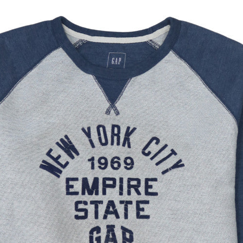 GAP Men's Blue XL Pullover Sweatshirt New York City Graphic Print