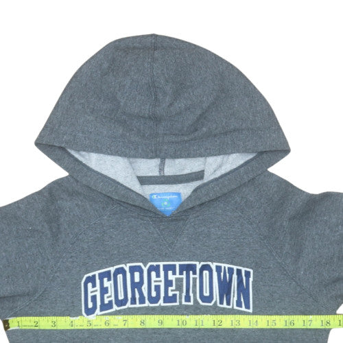 Champion Mens Grey Georgetown University Pullover Hoodie Size M