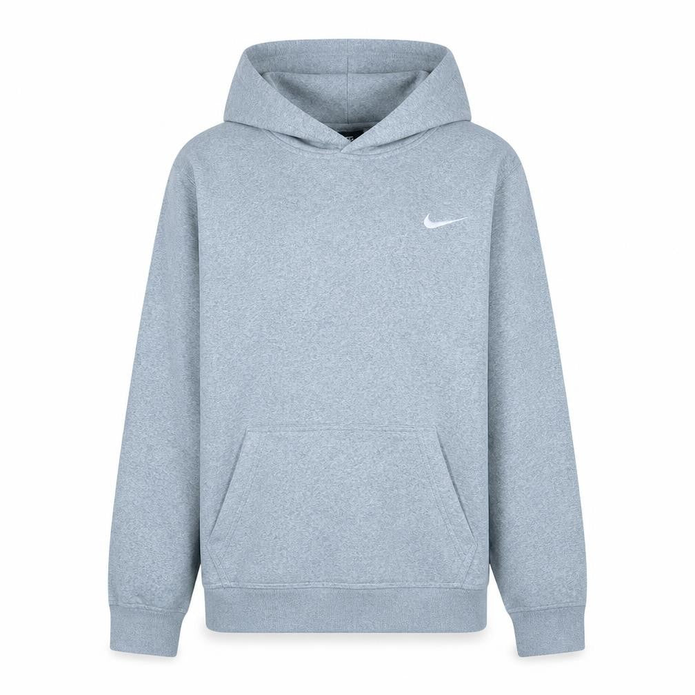 Front view of Nike Teens Grey Pullover Hoodie XL Fleece Sportswear
