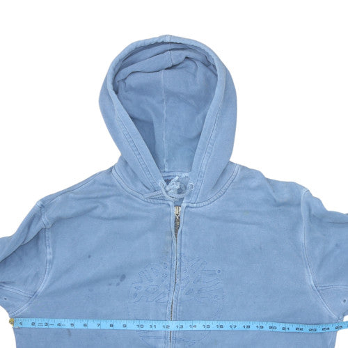 Timberland Men’s Blue Full Zip Hoodie Size L Fleece Cotton Blend