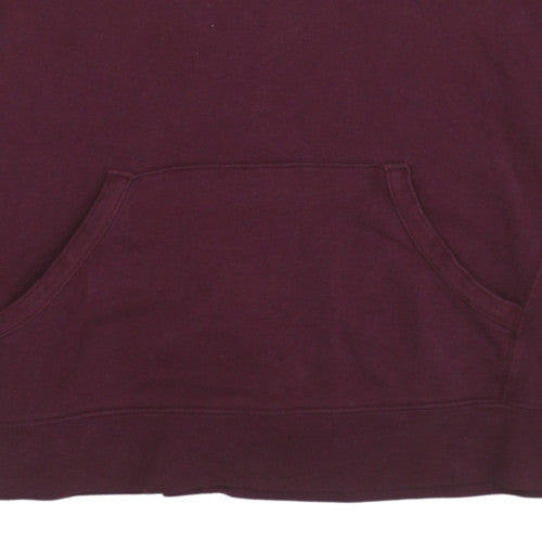 Champion Men's Red Pullover Hoodie Size L Embroidered Logo