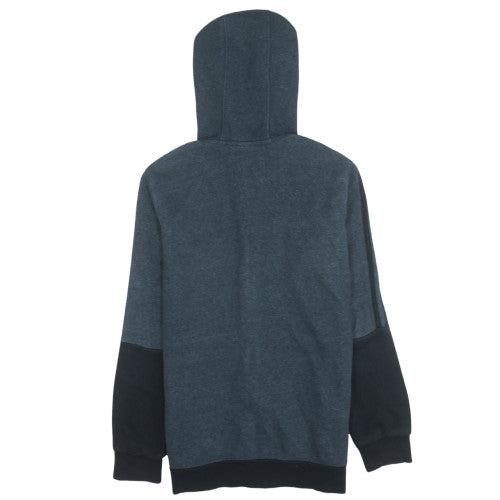 Adidas Boys Grey Black Full Zip Hoodie Size 9-10 Years Hooded Sweatshirt