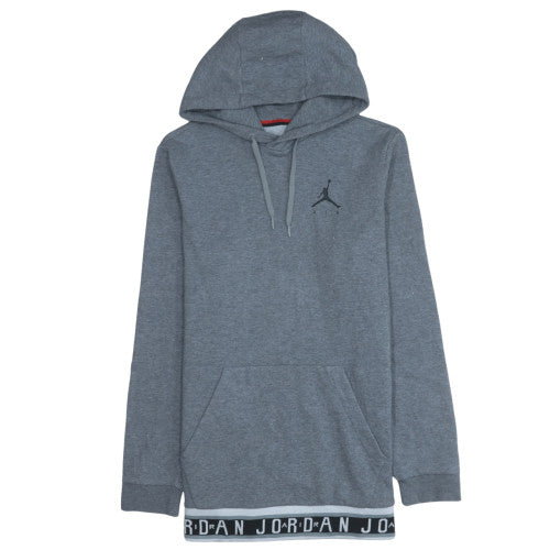 Jordan Men's Grey Pullover Hoodie M Regular Fit Sportswear