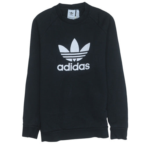 Adidas Men's Black Crew Neck Pullover Sweatshirt M