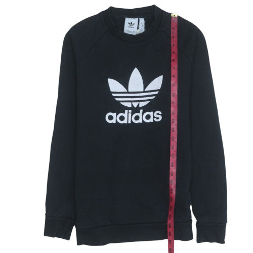 Adidas Men's Black Crew Neck Pullover Sweatshirt M