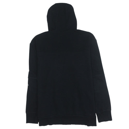 Adidas Men's Black L Pullover 1/2 Zip Fleece Hoodie