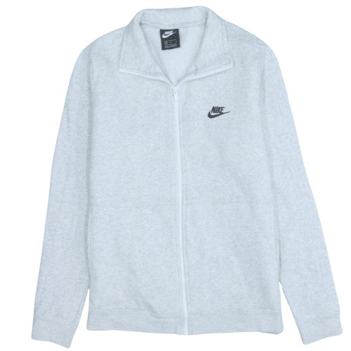 Nike Men's Grey Full Zip Fleece Sweatshirt Size M