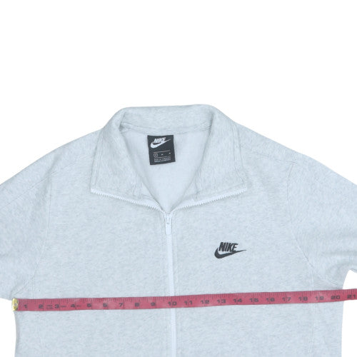 Nike Men's Grey Full Zip Fleece Sweatshirt Size M