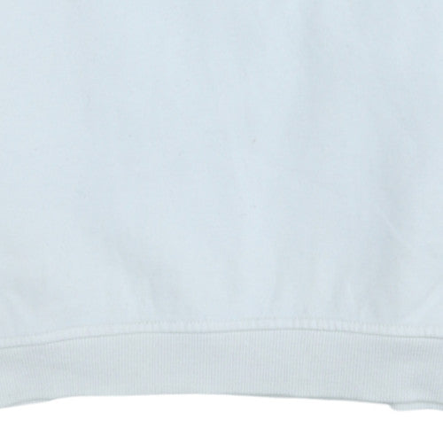 Ellesse Women White UK 12 Pullover Sweatshirt Cotton Blend