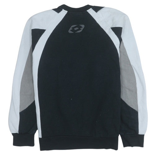 Lotto Men's Black Pullover Sweatshirt L Sports Crew Neck Fleece