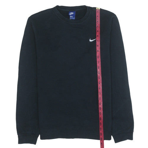 Nike Men Black Crew Neck Pullover Sweatshirt Size M Fleece