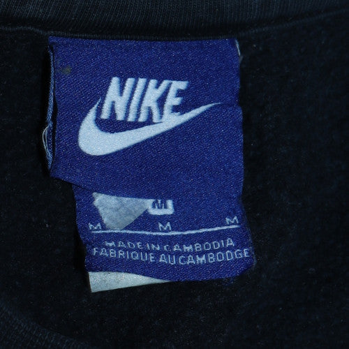 Nike Men Black Crew Neck Pullover Sweatshirt Size M Fleece