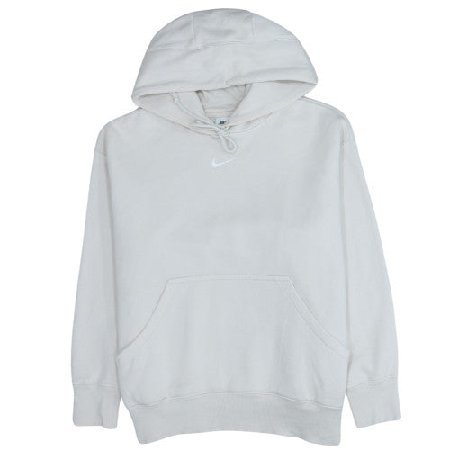 Nike Men's White Pullover Hoodie M Regular Fit Fleece