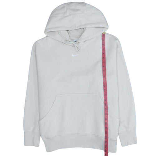 Nike Men's White Pullover Hoodie M Regular Fit Fleece