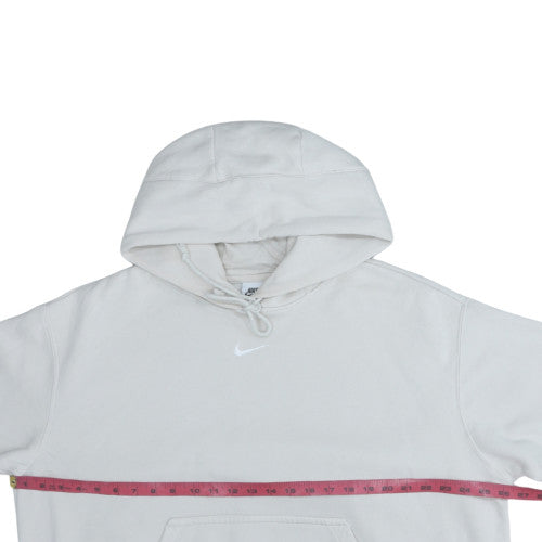 Nike Men's White Pullover Hoodie M Regular Fit Fleece