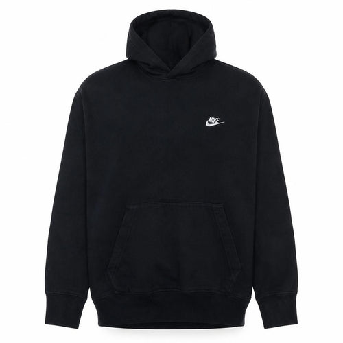 Nike Men's Black Pullover Hoodie L Fleece Logo Sportswear